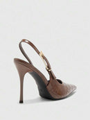 Sapato Scarpin Elegante Bico Fino Bruna