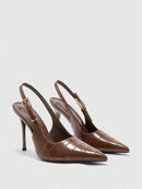 Sapato Scarpin Elegante Bico Fino Bruna