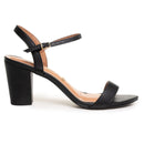 Sandália Feminina Social Salto Bloco Camila Preta