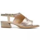 Sandália Rafaela Salto Baixo Champagne